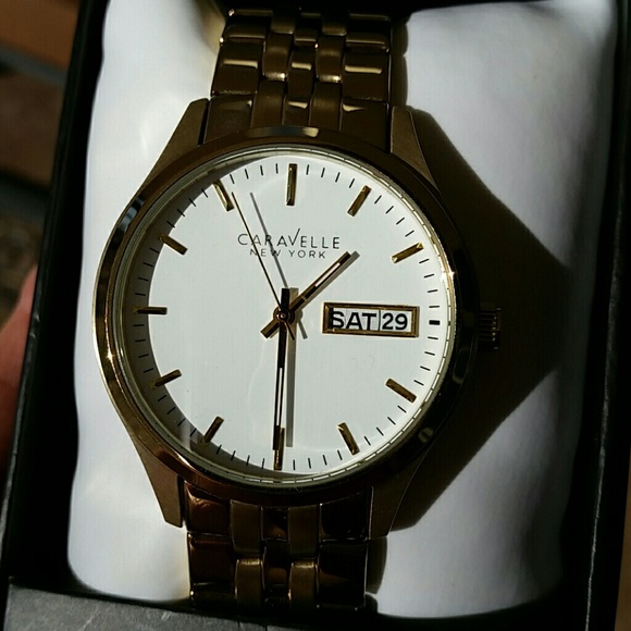 Caravelle Other - Man's new in box Caravelle Bulova day date watch